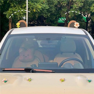 Car Roof Decoration Cute Cartoon Car Outer Bear Ears Decoration Personalized External Decoration Car Modification Accessories Cartoon cute doll decoration Car exterior decoration