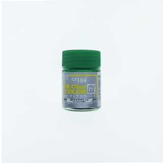 Mr.HOBBY GX104 MR.CLEAR COLOR GX CLEAR GREEN (GLOSS, 18ml)