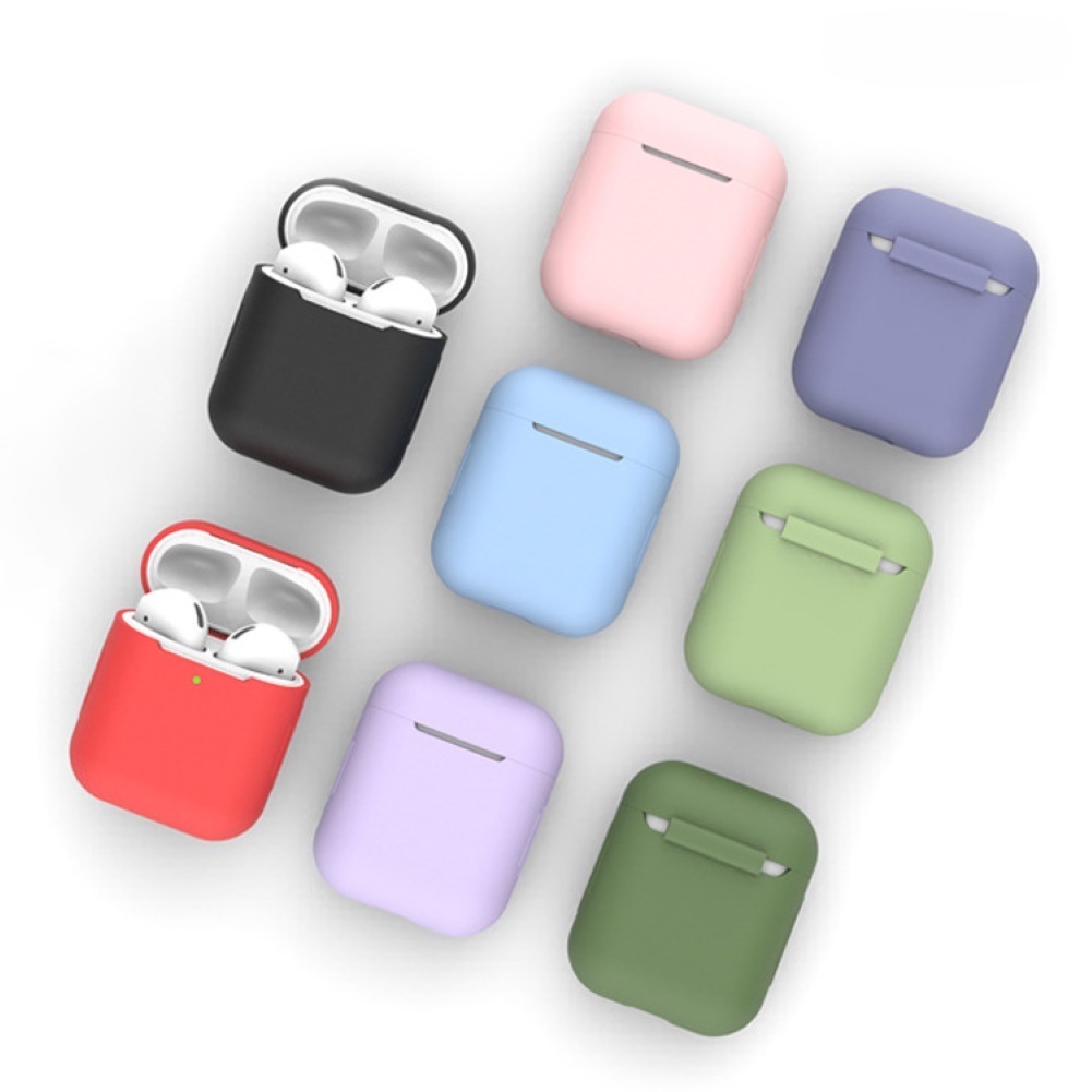 ลดราคาหูฟังไร้สายป้องกันการกระแทกแบบเต็มเคสป้องกันสําหรับ Air-pods 1 2