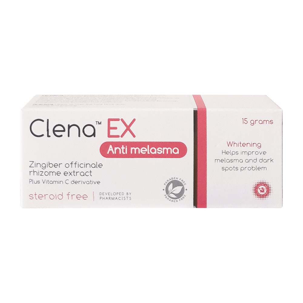 Clena Ex Anti melasma 15 g ครีมลดฝ้า กระ ลดจุดด่างดำ หมองคล้ำ ช่วยบำรุงผิวให้กระจ่างใส ขนาด 15 กรัม