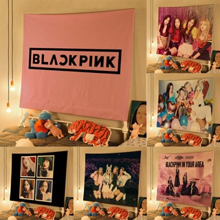 Blackpink 1.5 * 1 เมตร ผ้าพื้นหลัง หอพักนักเรียน ตกแต่งข้างเตียง ผ้าแขวนผนัง ห้องนอน พรม