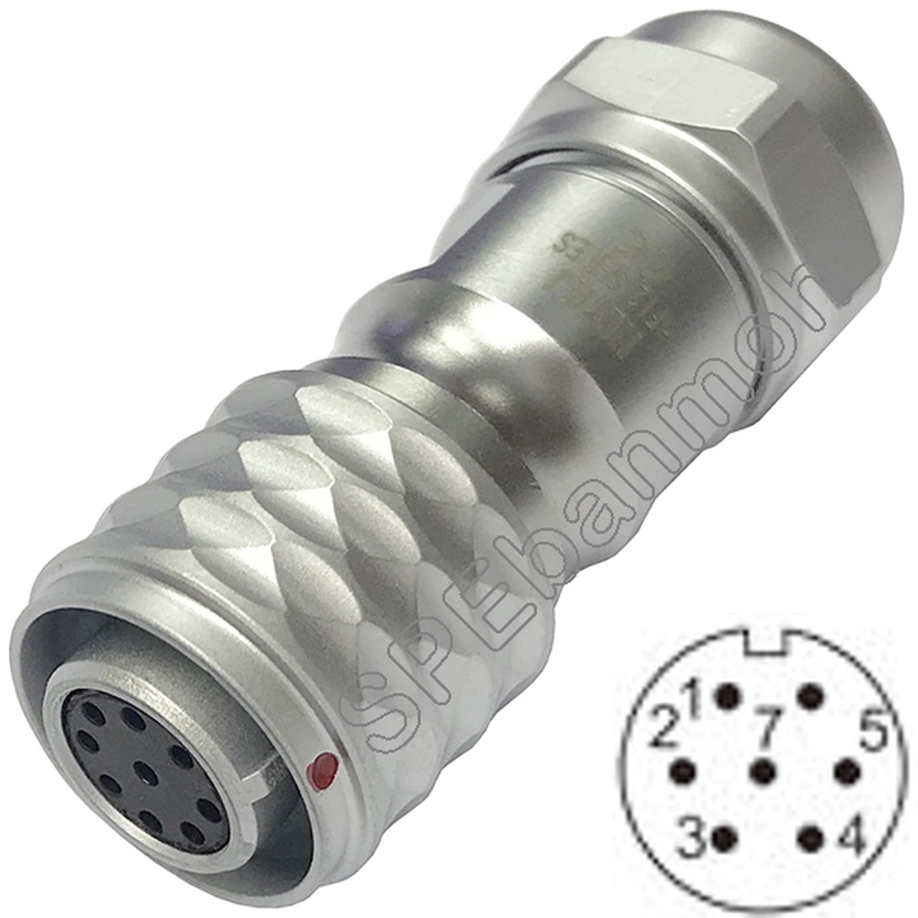 HF12-FW-07-ปลั๊กเหล็ก 12มิล 7พิน