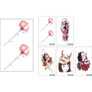 รอยสักมายากล สติ๊กเกอร์แทททูกันน้ำ รอยสักเกอิชา Tattoo Sticker ✨สวยเหมือนสักจริง✨