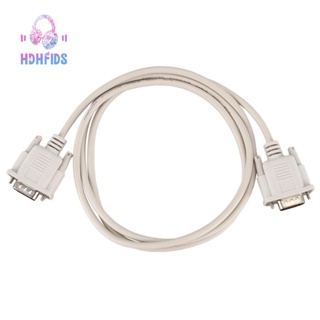 อะแดปเตอร์สายเคเบิ้ล สีเทาอ่อน 1.4 เมตร RS232 DB9 9 Pin Male to VGA Video 15 Pin Male