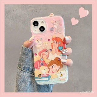 เคสป้องกันโทรศัพท์มือถือ ลายการ์ตูนเจ้าหญิง กันกระแทก สําหรับ iPhone 14promax 13pro 12 11 14 13