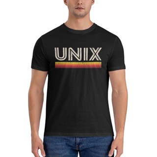 Unix Linux เสื้อยืดลําลอง แขนสั้น พิมพ์ลายระบบปฏิบัติการ เหมาะกับฤดูร้อน ราคาถูก