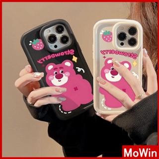 Mowin - เข้ากันได้สำหรับ เคสไอโฟน เคสไอโฟน11 เคส iphone 11 สำหรับ iPhone 14 Pro Max เคส iPhone เคลือบ TPU เคสนิ่ม สีดำสีเบจถุงลมนิรภัยกันกระแทกกล้องน่ารักการ์ตูนเข้ากันได้กับ iPhone 13 Pro max 12 Pro Max 11 xr xs max 7Plus