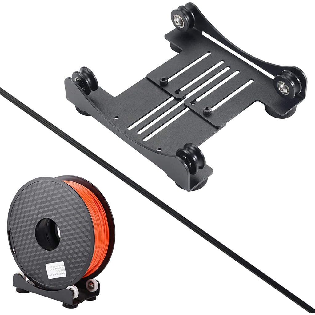 3D อุปกรณ์เสริมเครื่องพิมพ์ Filament Roll-Off Spool Holder Pulley Mount Rack Bracket ปรับช่วง: 0.9-4