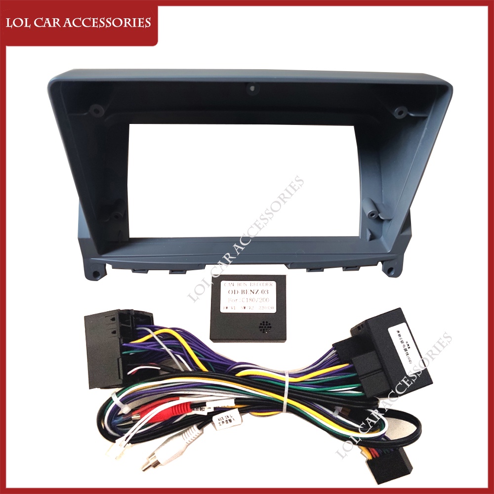 Lca กรอบแผงเครื่องเล่น MP5 วิทยุ LCA 2 Din สําหรับ Mercedes-Benz C Class W204 2007-2014 9 นิ้ว Andro