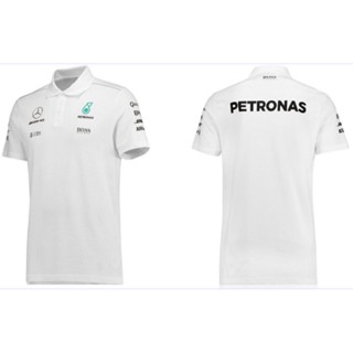 เสื้อยืดแขนสั้น คอปกโปโล ระบายอากาศได้ดี ลายทีมแข่งรถ F1 แฟชั่นฤดูร้อน 2023