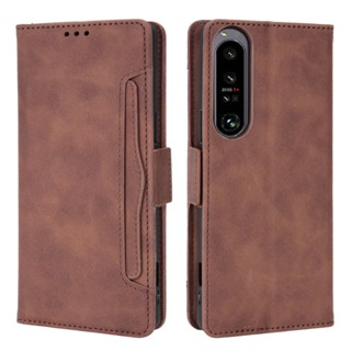 เคสหนัง ฝาพับ พร้อมช่องใส่บัตร แบบพกพา สําหรับ Sony Xperia 10 V IV 5G Xperia 1 V Xperia Pro-1 ACE III Sony 1 IV III 5 2023