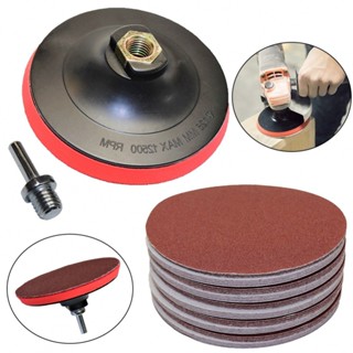 ⚡READYSTOCK⚡51pcs Sanding Disc Kit High Quality 125mm Attachment Drill Grinder Backing Pad