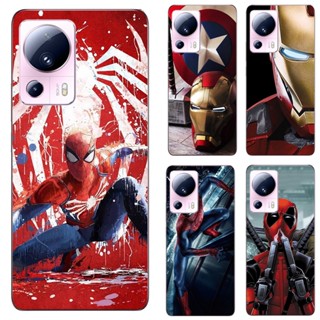 เคสโทรศัพท์ซิลิโคน TPU แบบนิ่ม ลายซุปเปอร์ฮีโร่ Marvel สําหรับ Xiaomi mi 13 Lite