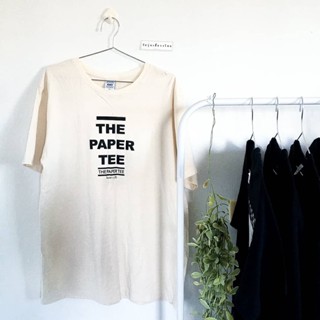 พร้อมส่ง  THE PAPER TEE - ครบรอบ 1 ปี   การเปิดตัวผลิตภัณฑ์ใหม่ T-shirt