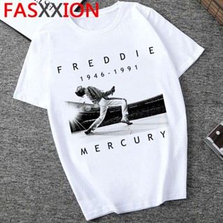 เสื้อยืด พิมพ์ลายกราฟฟิค Freddie Mercury 90S สไตล์ฮิปฮอป ฮาราจูกุ สําหรับผู้ชาย 2023