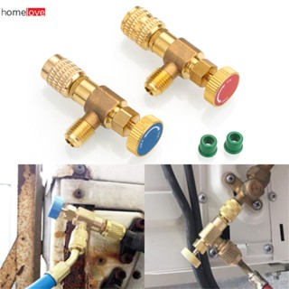 2Pcs เครื่องปรับอากาศ Coolant Safety Valve Refrigerant Charging Valve Quick Coupling เครื่องปรับอากาศ R410 R22การเชื่อมต่ออะแดปเตอร์ Homelove