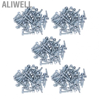 Aliwell Screws Fastener Self Drilling Screw 250Pcs M4.2x19mm Carbon Steel Galvanized