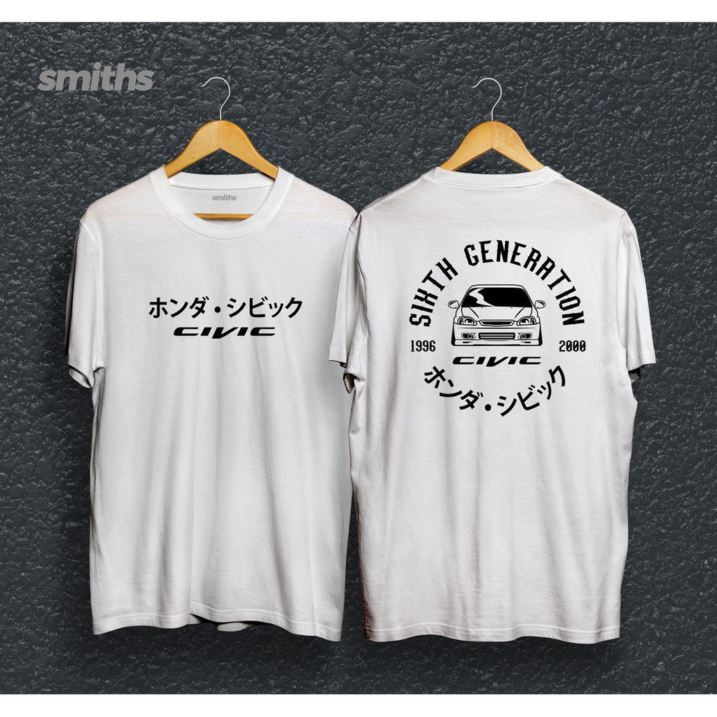 tshirt สําหรับผู้ชาย◕A.Honda Civic EK 1996/2000 เสื้อเชิ้ต Smiths เสื้อผ้าเสื้อยืดสําหรับผู้ชาย 1cQ