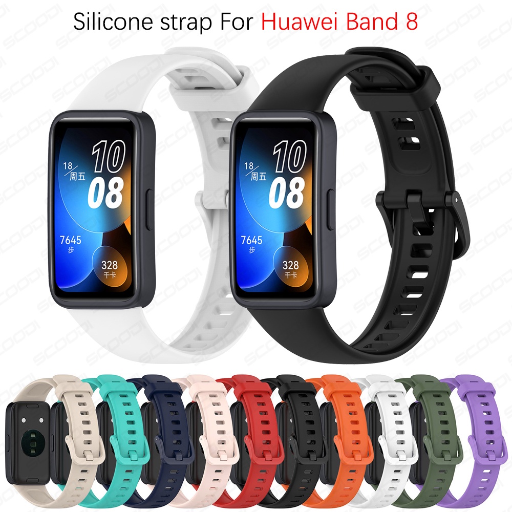 สายนาฬิกาข้อมือซิลิโคน แบบเปลี่ยน สําหรับ Huawei Band 8/Band 9 Huawei Band 8 NFC