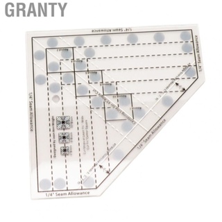 Granty Trim Tool Quilt Ruler  Repeatable Cutting Mini Quilting Ruler DIY Acrylic Clear Scale Lightweight  for Craft Lover for 6 8 10 Inch Finished Blocks