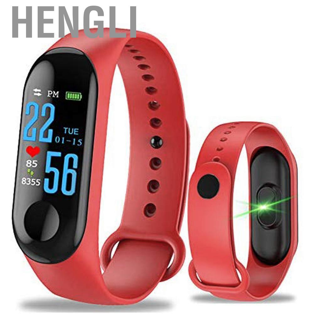 Hengli Sport Bracelet Watch  Display Touch Smart Wrist Band Heart Rate Step Counter