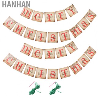 Hanhan Christmas Decoration Banner Paper Christmas Banner for Home