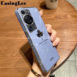 เคสนิ่ม ลายใบเมเปิ้ล แวววาว สําหรับ Huawei P60 Pro Huawei P60 Pro