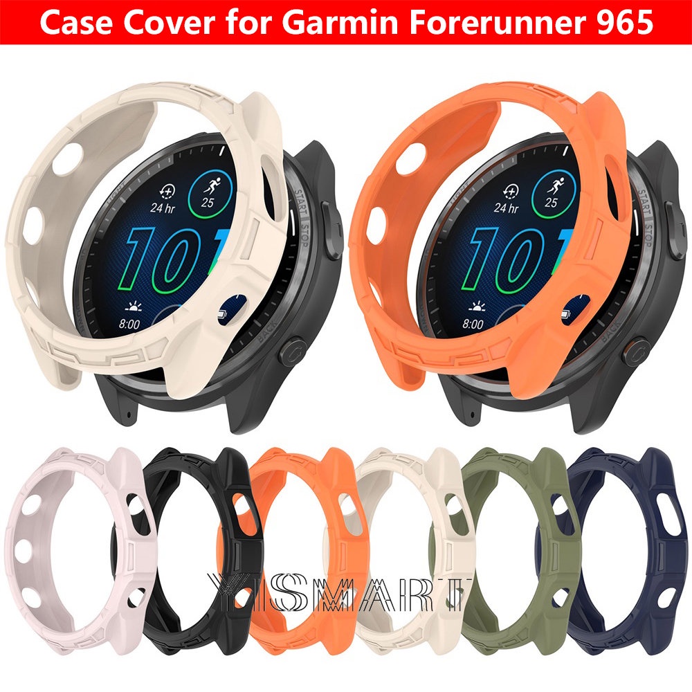 เคสซิลิโคนนิ่ม ป้องกันรอยขีดข่วน อุปกรณ์เสริม สําหรับ Garmin Forerunner 965 Garmin 965