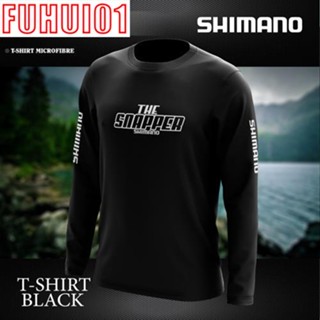 SHIMANO (Fuhui01) เสื้อยืด แขนสั้น กางเกงขาสั้น ไมโครไฟเบอร์ แห้งเร็ว สําหรับตกปลา