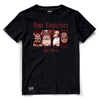 [S-5XL]Dextreme เสื้อยืดวันพีซ (DOP-1573) One Piece ลาย Four Emperors  มี สีดำ และ สีกรม