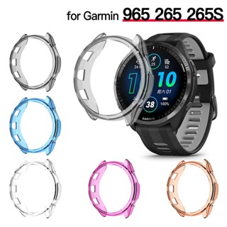 เคส TPU นิ่ม ป้องกัน กันชน อุปกรณ์เสริม สําหรับ Garmin Foreruner 265 265S Garmin 965 265 265S