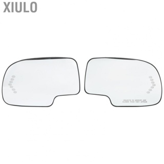 Xiulo Side Heated Mirror Glass Rear View Mirror Glass with  Turn Signal Lamp Replacement for Avalanche 1500 2500 Glass