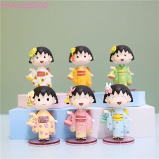 Francesco โมเดลฟิกเกอร์ PVC รูปการ์ตูน Chibi Maruko Kawaii ของเล่นสําหรับเด็ก