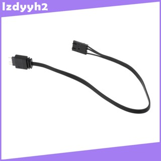 [Lzdyyh2] อะแดปเตอร์สายเคเบิลเชื่อมต่อพัดลม 4 Pin RGB เป็น ARGB 5V 3 Pin สีดํา