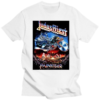 เสื้อยืด พิมพ์ลาย Hard Rock Punk Metal Punk Band Judas Priest Painkiller สไตล์พังก์ร็อค พลัสไซซ์ สําหรับผู้ชาย ไซซ์ 4XL 5XL 6XL