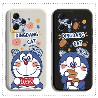 เคส Realme C55 C53 C33 C35 C31 C30 C30S C21Y C25Y C21 C12 C15 C25 C25S C20 C11 โทรศัพท์มือถือแบบนิ่ม ลายการ์ตูนโดเรม่อน สีดํา สีขาว สําหรับ