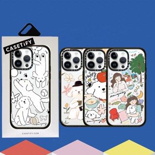 เคสโทรศัพท์มือถือ ซิลิโคนนิ่ม TPU กันกระแทก ลายการ์ตูนสุนัข Mary Happy day น่ารัก สําหรับ iPhone 14 Pro Max 11 12 Pro Max 13 Pro Max