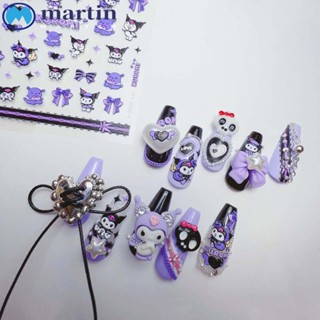 Martin สติกเกอร์ติดเล็บ ลายการ์ตูนสัตว์ DIY สําหรับตกแต่งเล็บ