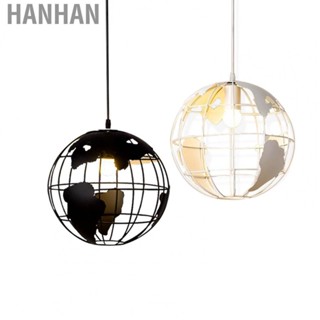 Hanhan Metal Globe Pendant Ceiling Lamp Industrial Style Vintage Home Decoration for Art Cafe Bedroom Bar Counter