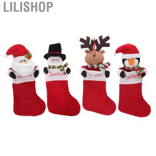 Lilishop Xmas Tree Hanging Stocking  Christmas Stocking Holiday Ornament  for Home Restaurant Hotel