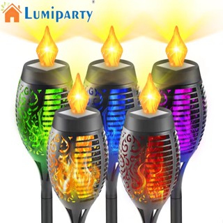 Lumiparty โคมไฟ Led 96 ดวง พลังงานแสงอาทิตย์ เซนเซอร์ สําหรับตกแต่งสวน สนามหญ้า 4 ชิ้น