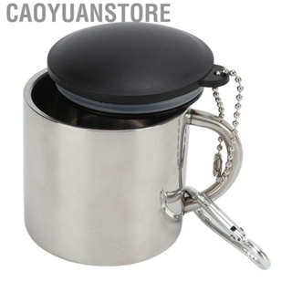 Caoyuanstore Insulated Coffee Mugs  Inner 304 Stainless Steel Camping Coffee Mug With Connection Buckle for Hiking for Backpacking  for Outdoor Adventures