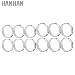 Hanhan 6 PCS Crumpet Rings Double Volume Easy Demoulding DIY Stainless Steel English Muffin Rings for Home  Making Tool