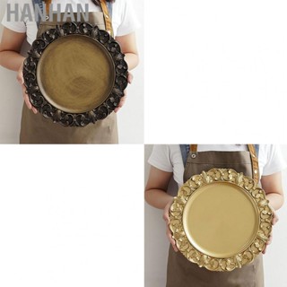 Hanhan Vintage Photography Ornaments Tray Plastic Retro Storage Tray Round Decorative Display Tray for Shooting