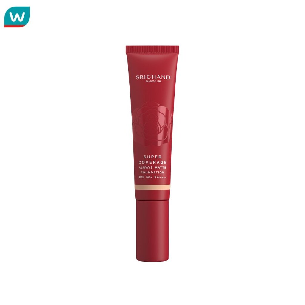 Srichand ศรีจันทร์ ซูเปอร์ คัฟเวอเรจ ออเวส์ แมทต์ ฟาวน์เดชั่น SPF50+ PA++++ 30มล. 110 แซนด์