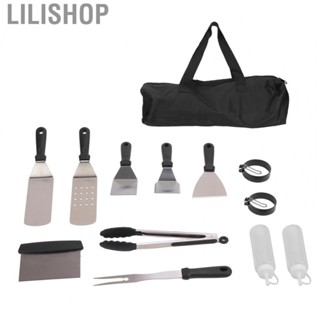 Lilishop 12Pcs BBQ Grill Tool Kit Shovel   Meat  Stainless Steel Tools Supply