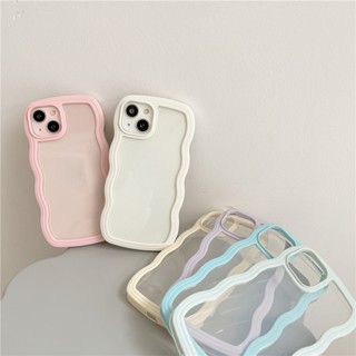 TPU โปร่งใส Anti-Shatter เคสโทรศัพท์ For iPhone 11 12 13 14 Pro Max XR X XS Max 7 8 SE Plus  เคสมือถือขอบหยัก
