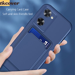 เคสโทรศัพท์ ซิลิโคนนิ่ม กันกระแทก พร้อมช่องใส่บัตร สีพื้น สําหรับ Vivo Y36 Y02 Y02A Y11 2023