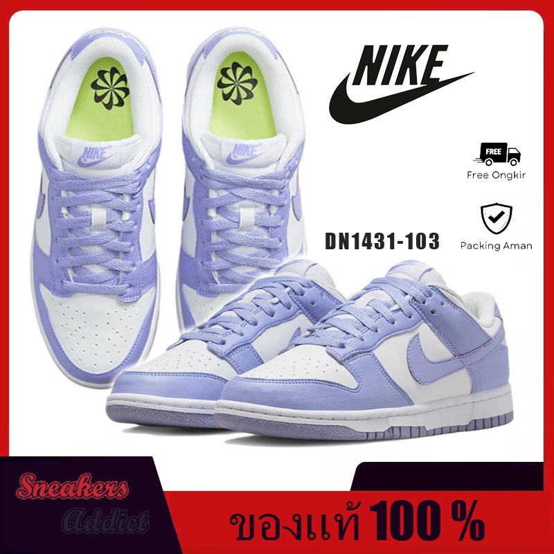 ของแท้ 100% Nike Dunk Low Next Nature"Lilac” DN1431-103 Sneakers
