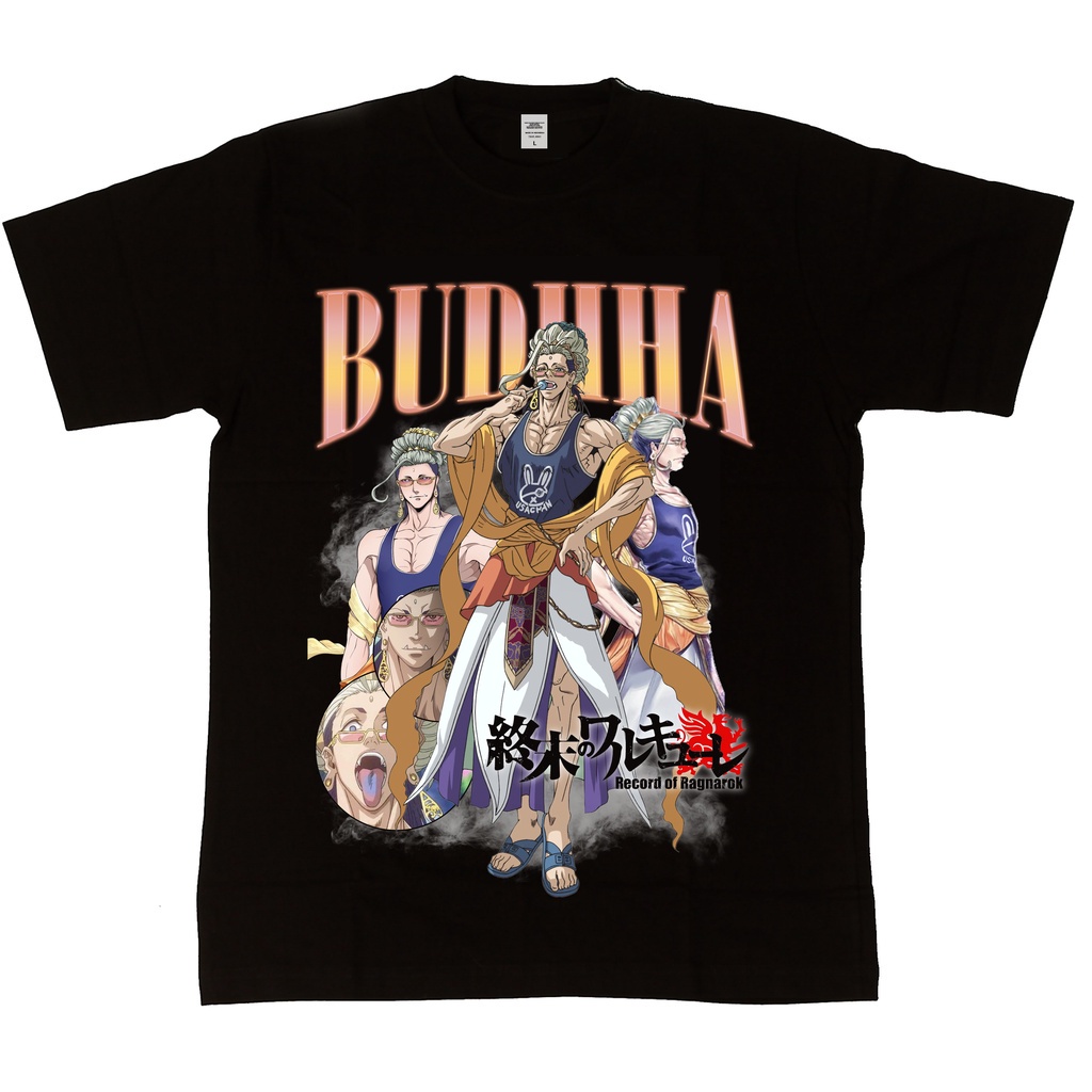 【ใหม่】เสื้อยืดผ้าฝ้ายพรีเมี่ยม เสื้อยืด พิมพ์ลายการ์ตูน Budhha Record Of Ragnarok Shuumatsu No Valkyrie Homage Series